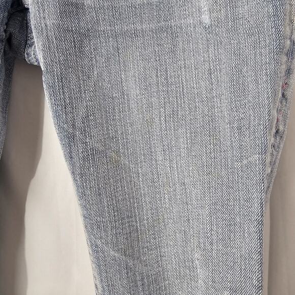 Vigoss Women's Plus Size 1 28x16 Blue Capri Cotton Blend Stretch Jeans Denim - Picture 5 of 13